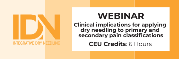 Clinical implications for applying dry needling to primary and secondary pain classifications